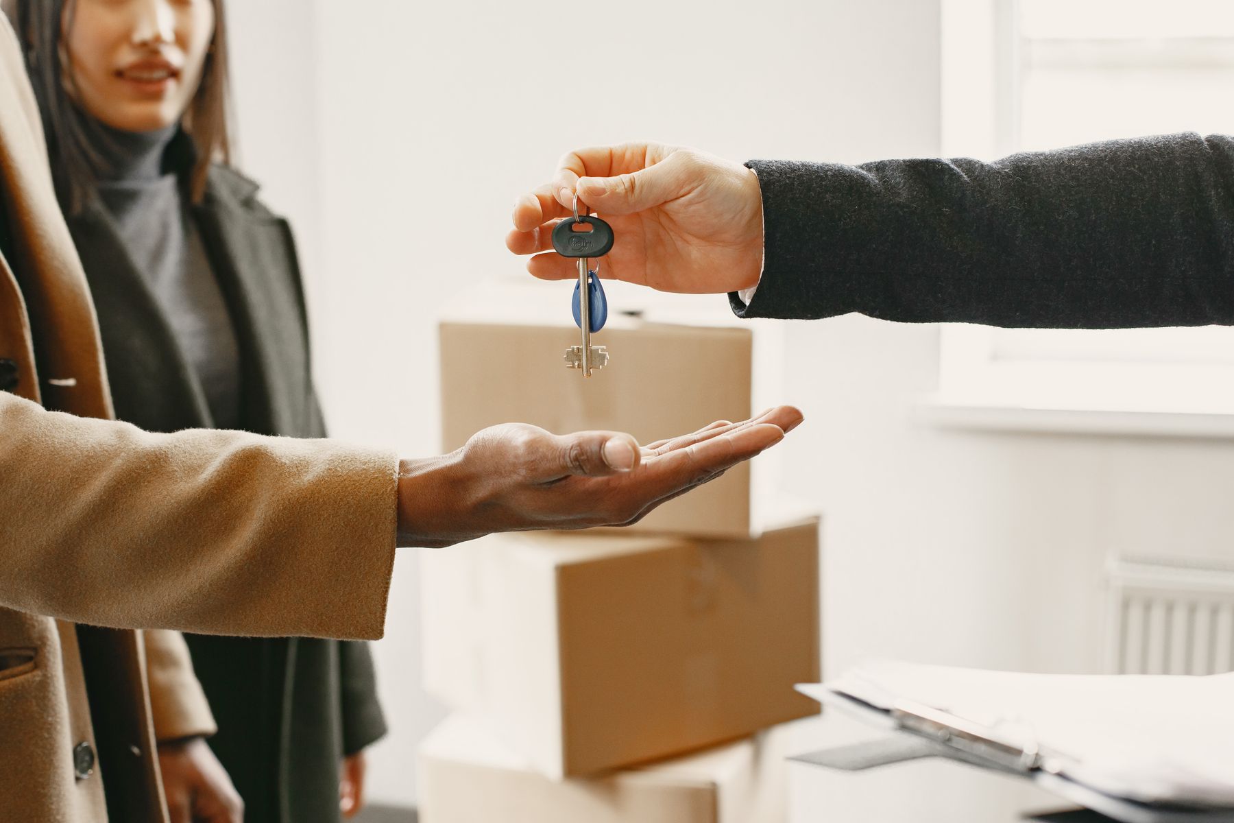 New homeowner receiving keys to a home in Utah